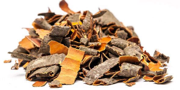 Aspen bark for the preparation of medicinal decoctions for diabetes